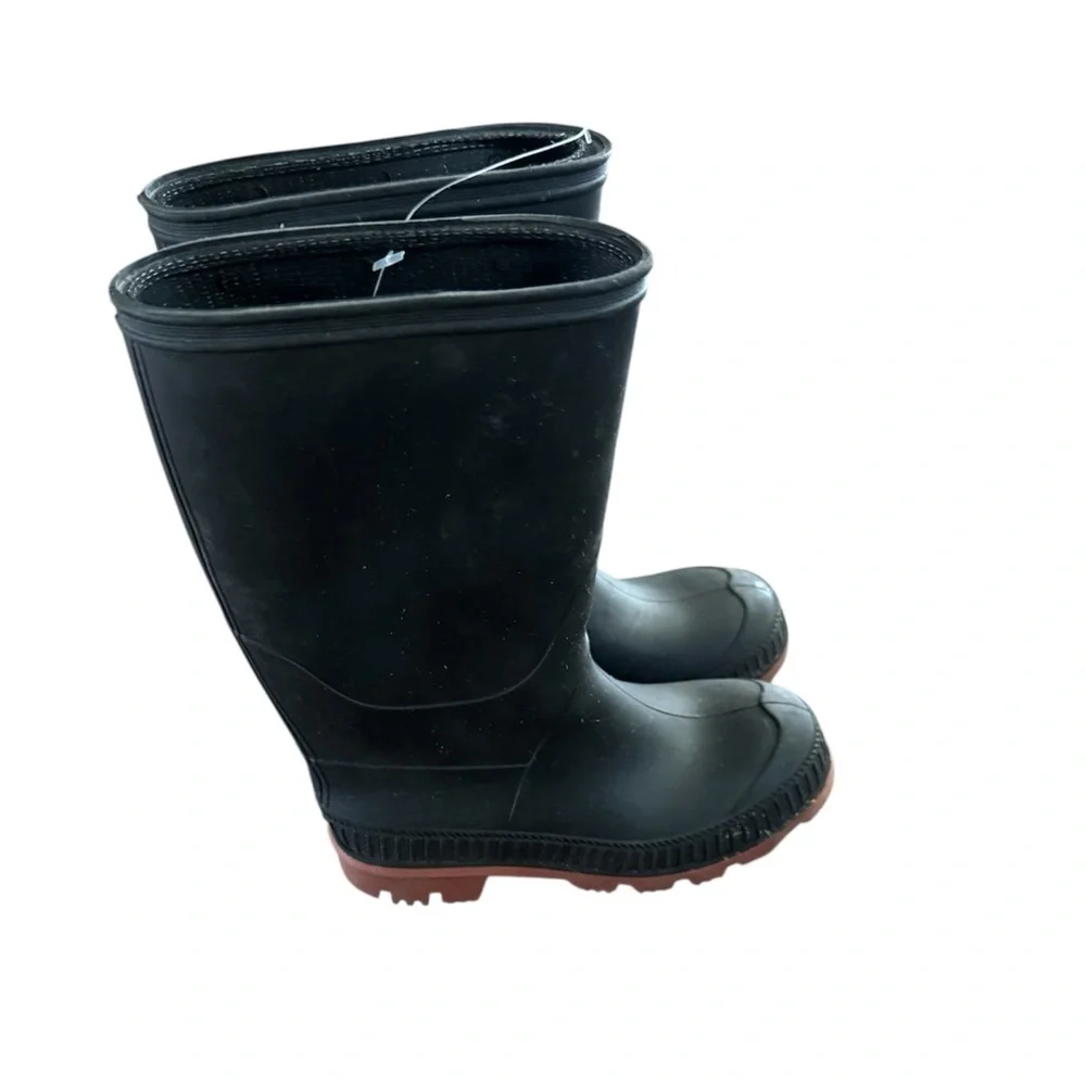Kids Black Rubber rain Boots size 13